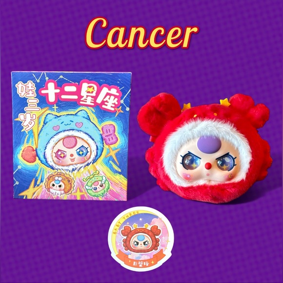 Baby Three Accessories - Baby Three Twelve Constellations Plush Pendant Blind Box Cancer Confirmed